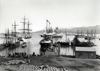 Shipping on the Neva, St. Petersburg, c.1880